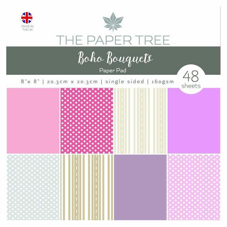 The Paper Tree Boho Bouquets 8" x 8" Essentials Paper Pad