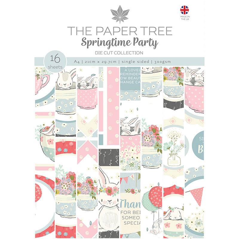 The Paper Tree Springtime Party A4 Die Cut sheets