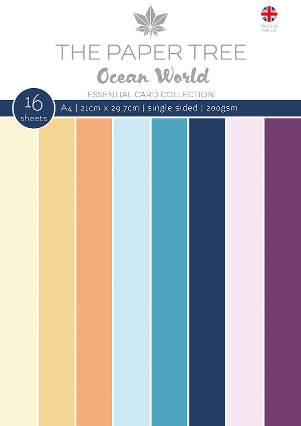 The Paper Tree Ocean World A4 Essential Colour Card