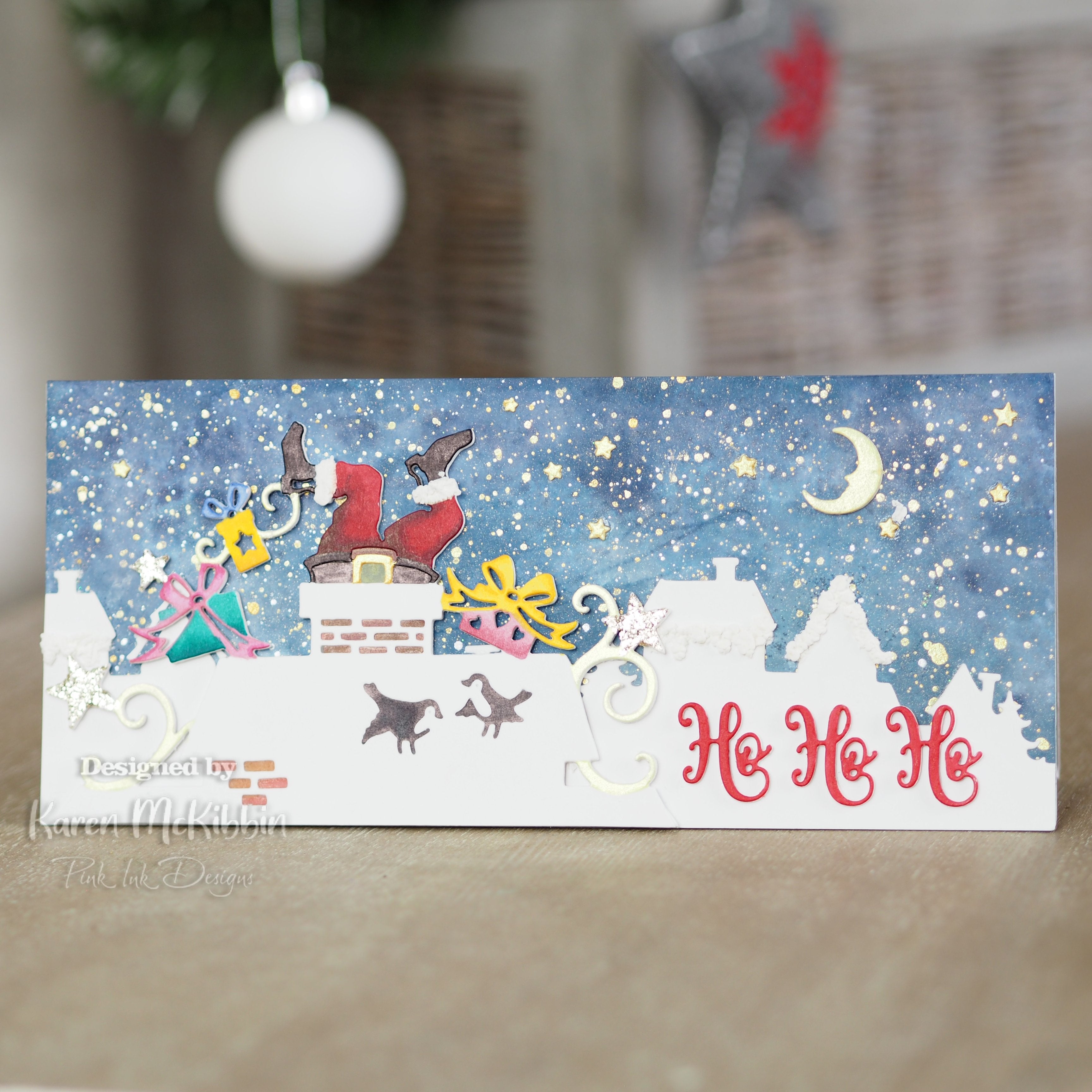Creative Expressions Paper Cuts Look Out Santa's About Double Edger Craft Die