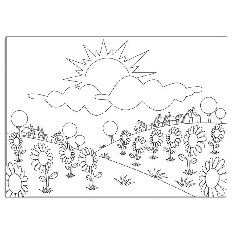 Picture Embossing Folder Summer Flowers