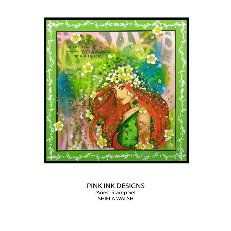 Pink Ink Designs Aries Trailblazer 6 in x 8 in Clear Stamp Set