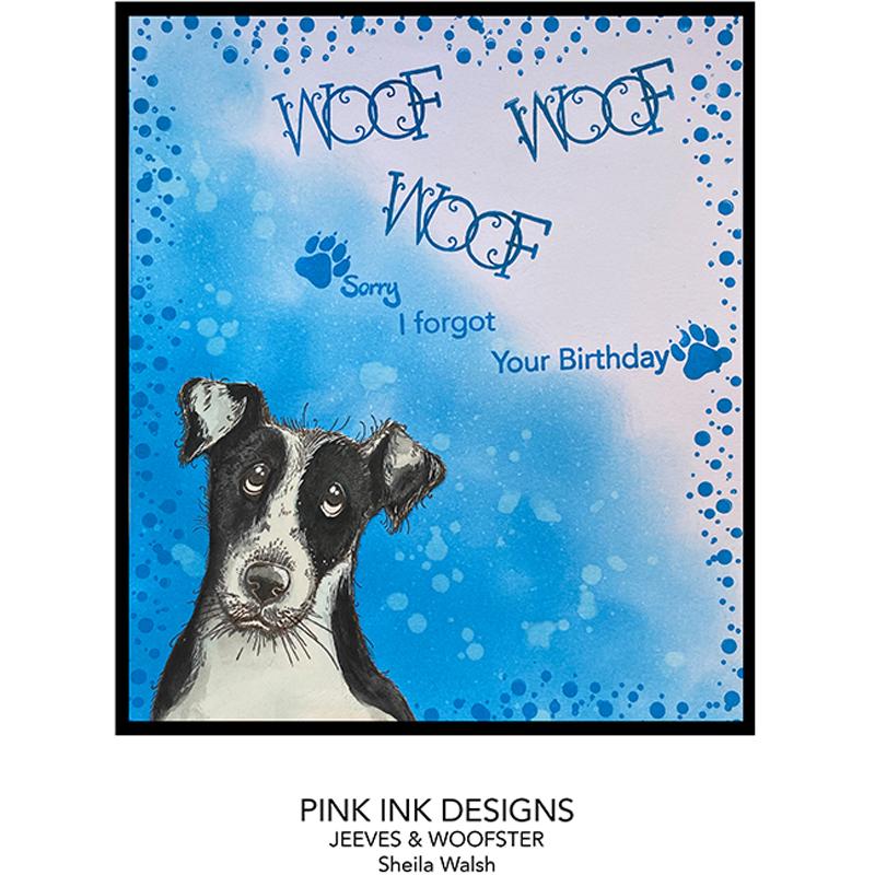 Pink Ink Designs Jeeves & Woofster A5 Clear Stamp Set