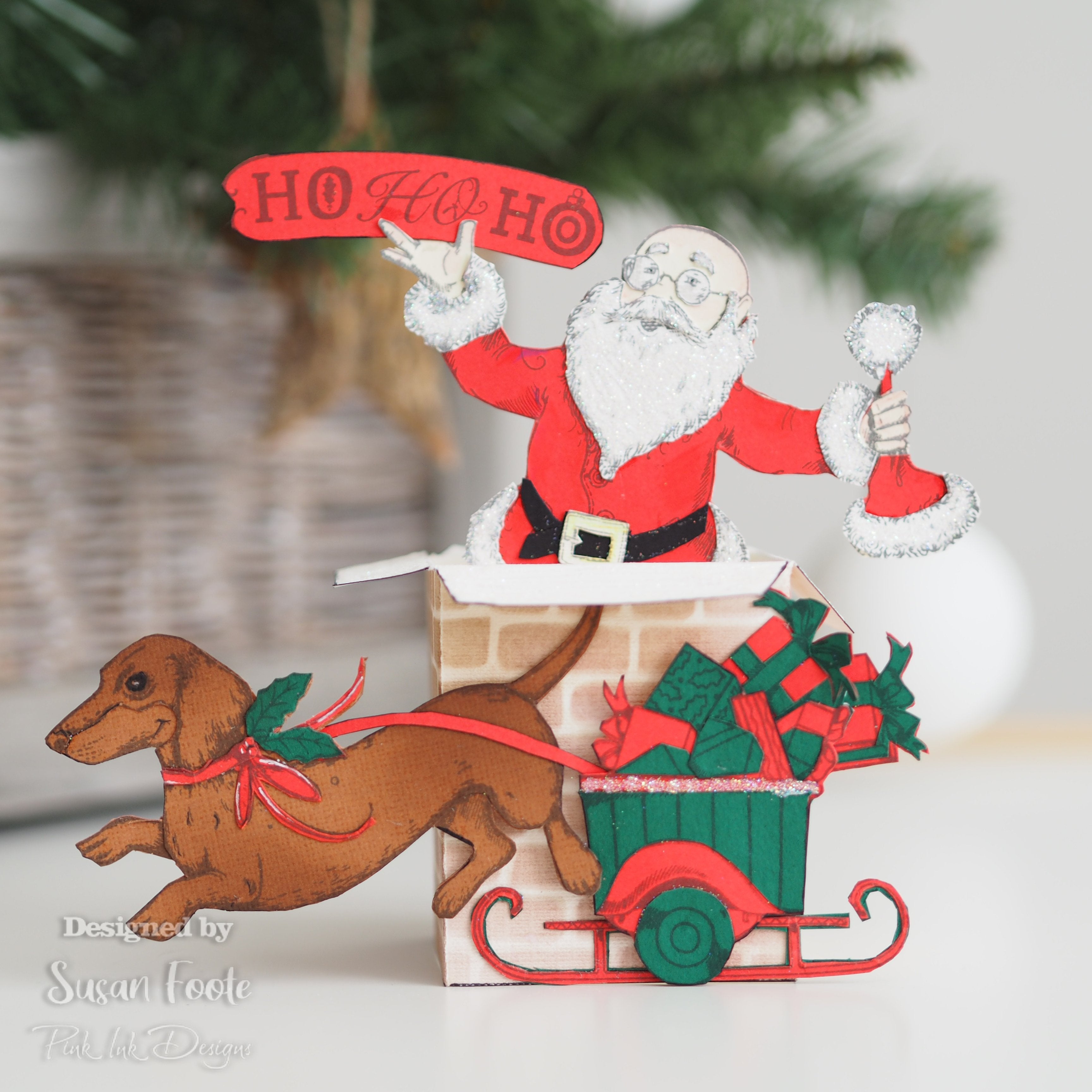 Pink Ink Designs Just Be-Claus A5 Clear Stamp