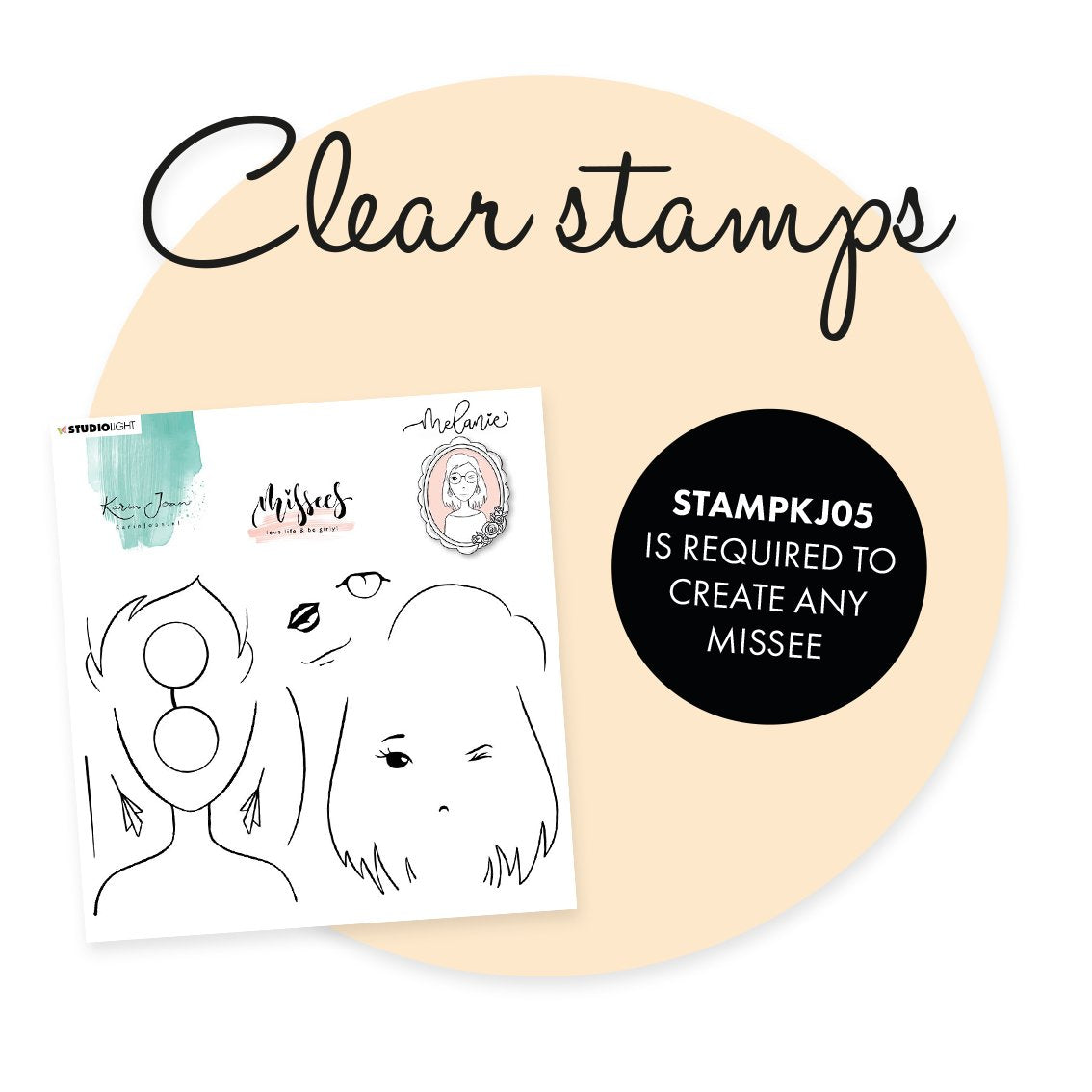 Karin Joan Clear Stamp Tatjana Missees Collection 160x120mm nr.06