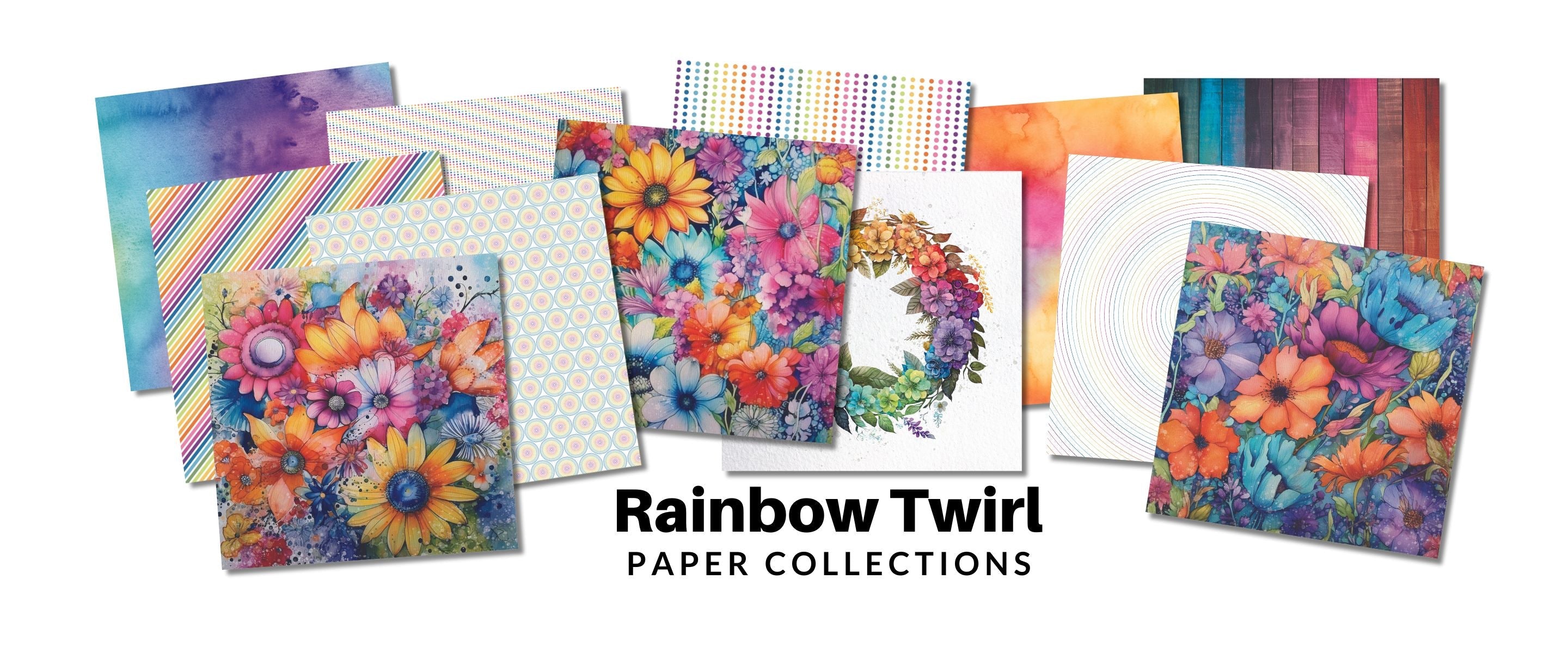 Rainbow Twirl 6x6 Paper Collection 30450