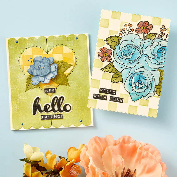 Heartfelt Thanks & Scallops Etched Dies from the From the Garden Collection by Wendy Vecchi