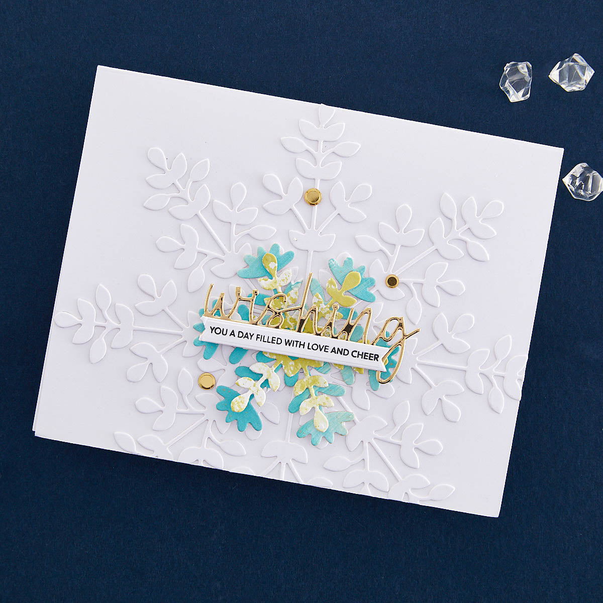 Snowflake Card Creator Etched Dies from the Bibi's Snowflakes Collection by Bibi Cameron