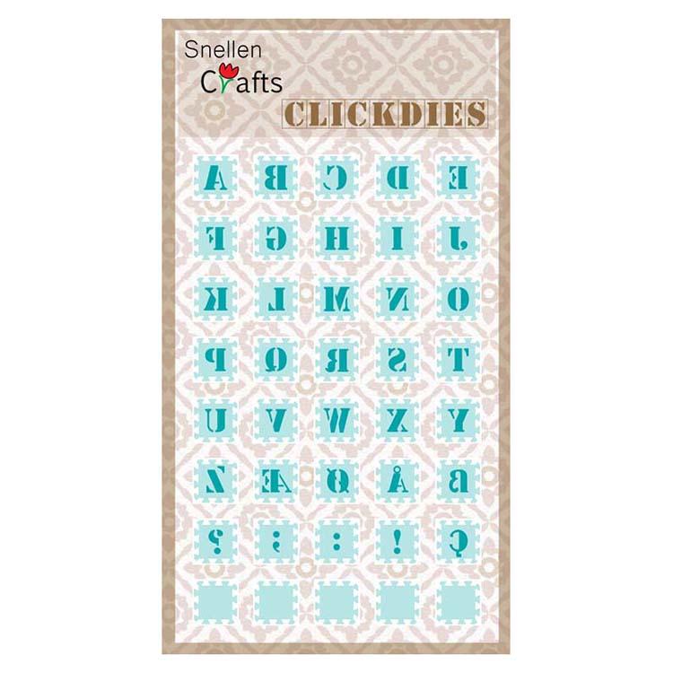 Snellen Crafts Click Dies Alphabet 1