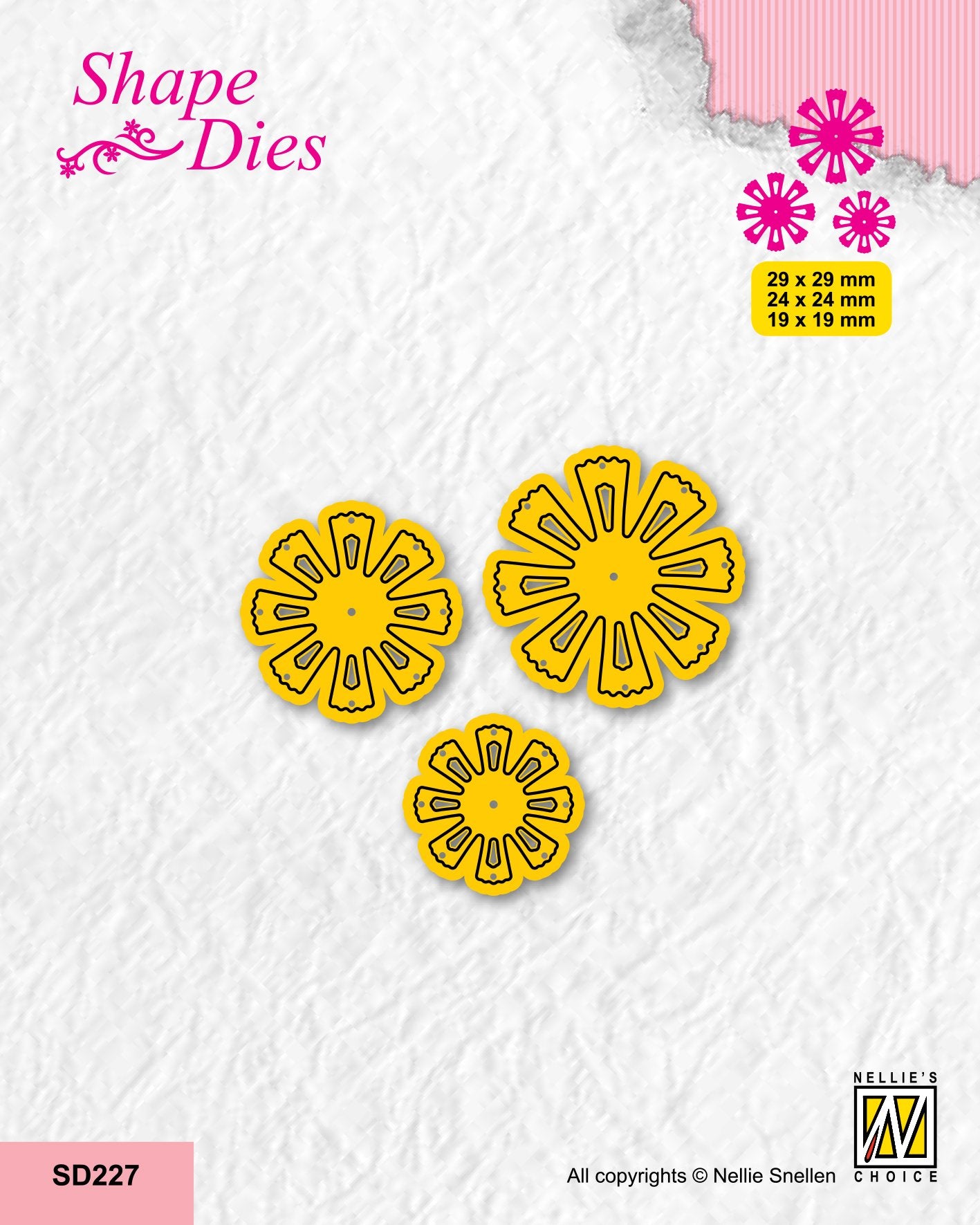 Nellie's Choice Shape Die - Set Of 3 Flowers-6