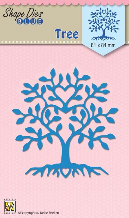 Nellie's Choice - Shape Die Blue Tree