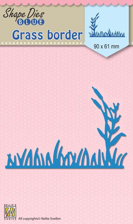 Nellie's Choice - Shape Die Blue Grass border