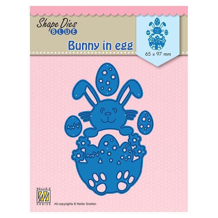Nellie's Choice Shape Dies Blue Bunny in Egg