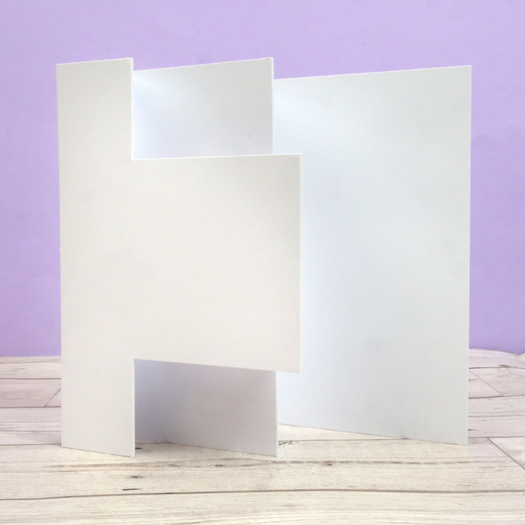 Luxury Shaped Card Blanks & Envelopes - Multi-Fold Panel Card