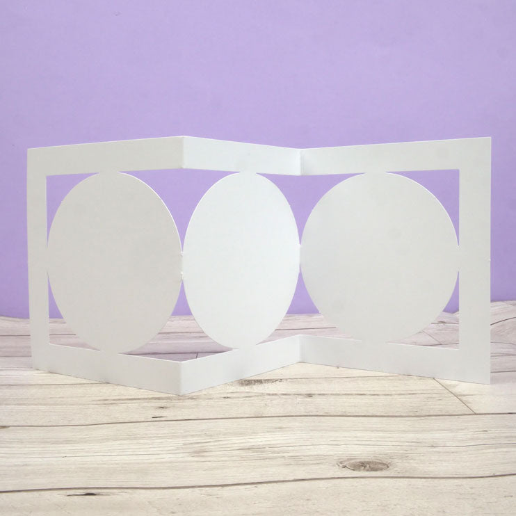 Luxury Shaped Card Blanks & Envelopes - Trio Circle Panel