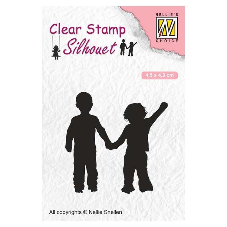 Nellie's Choice Clear Stamps Silhouette Close Friendship