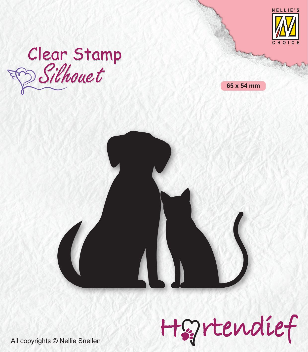 Nellie's Choice Clear Stamp Silhouette My Friends