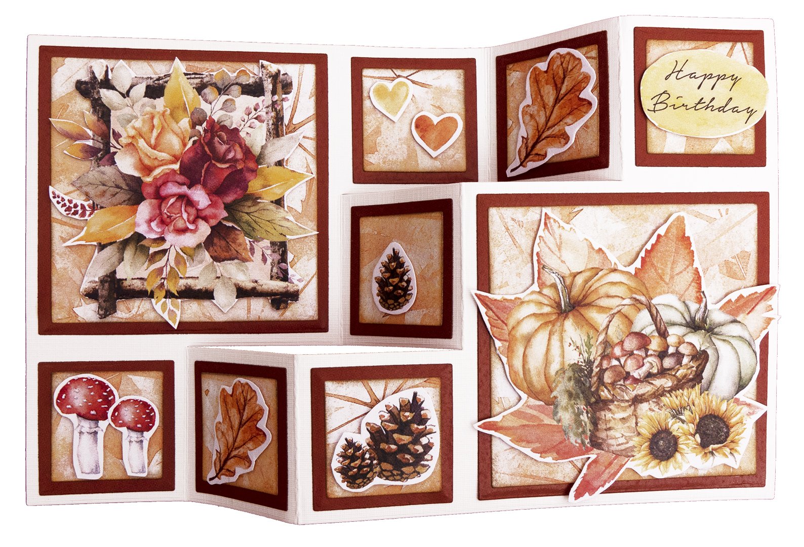 SL Die-Cut Block Fall Elements Beauty Of Fall 150x150mm 20 Sh nr.09