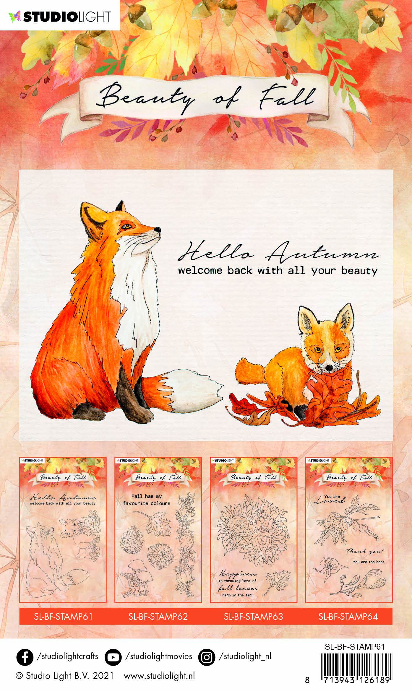 SL Clear Stamp Foxes Beauty Of Fall 105x148mm nr.61