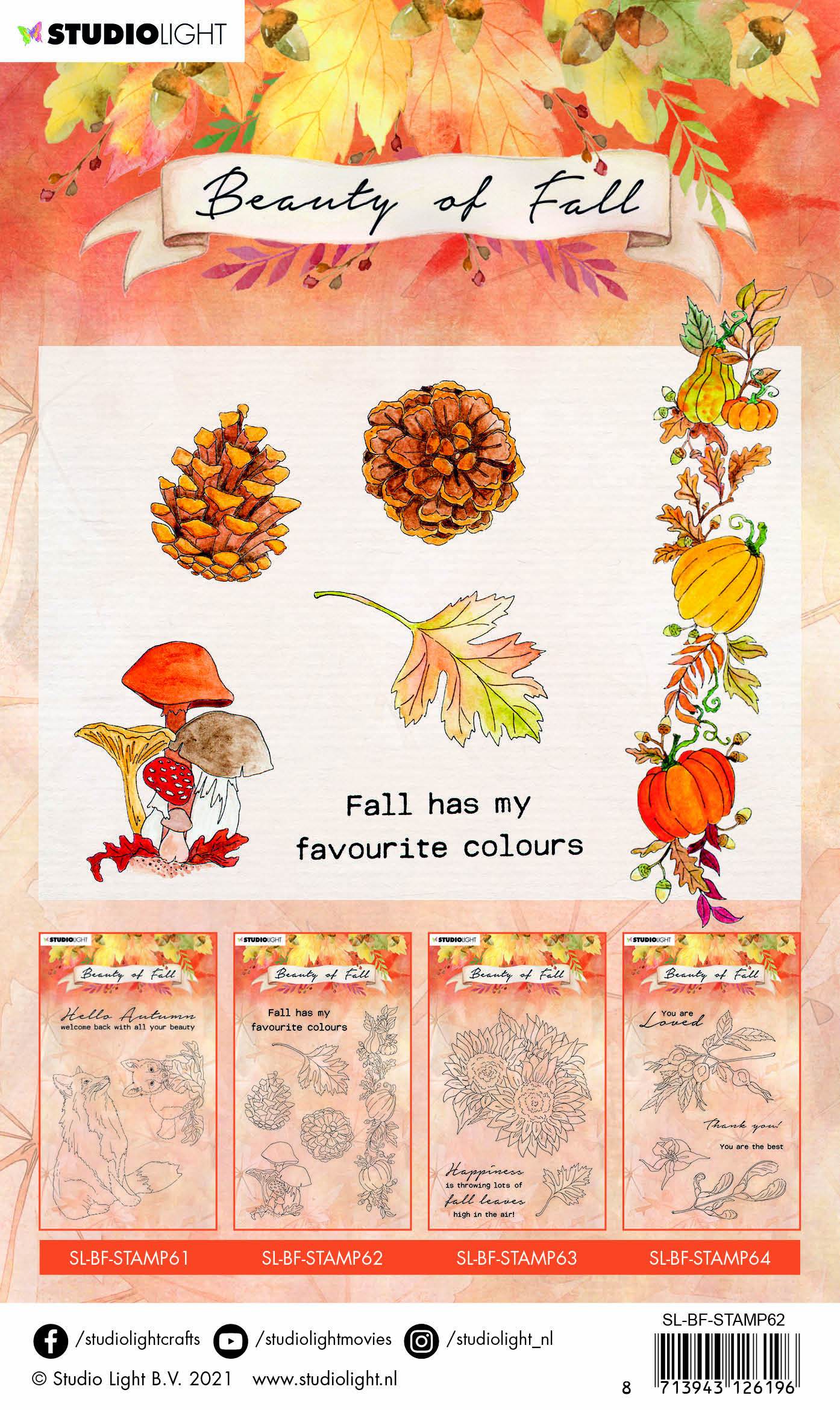 SL Clear Stamp Mushrooms & Pumpkins Beauty Of Fall 105x148mm nr.62