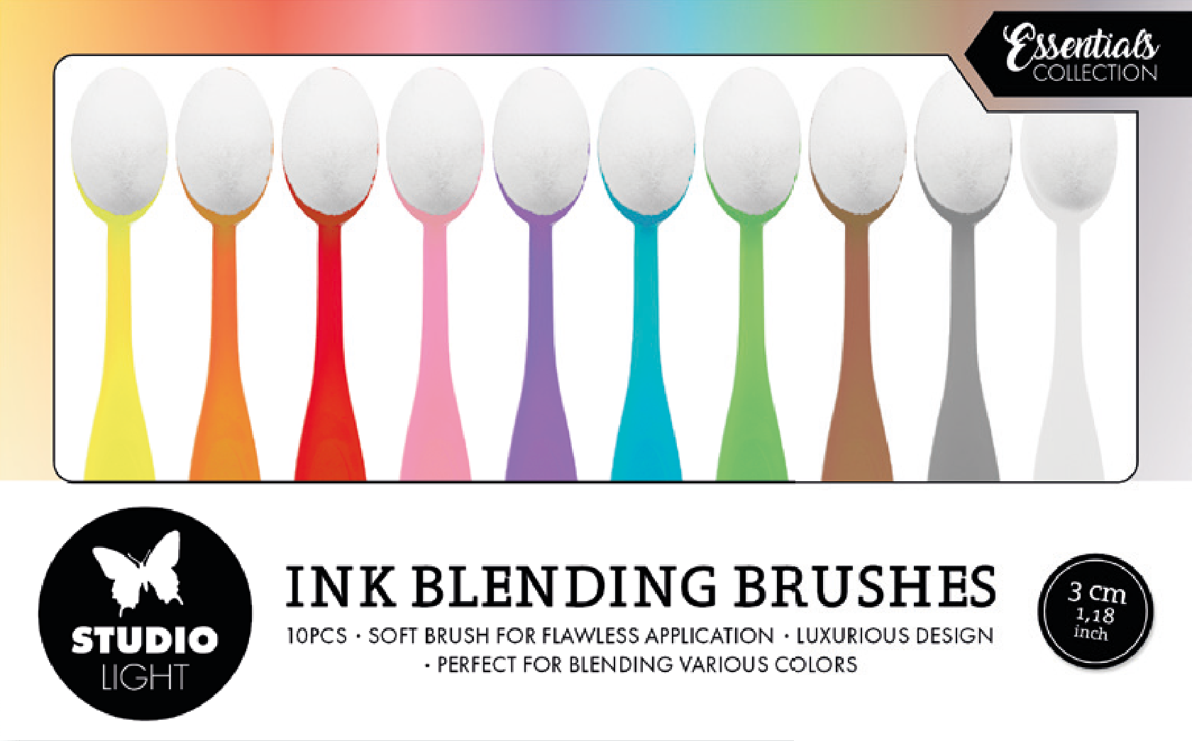 Blending Brushes 3cm Soft Brush Essentials 10 PC