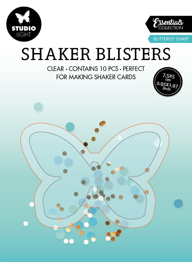 SL Shaker Blister Butterfly Shape Essentials 75x50x6mm 10 PC nr.09