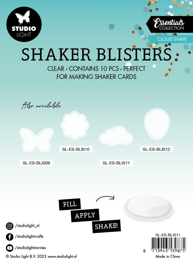 SL Shaker Blister Cloud Shape Essentials 75x42x6mm 10 PC nr.11