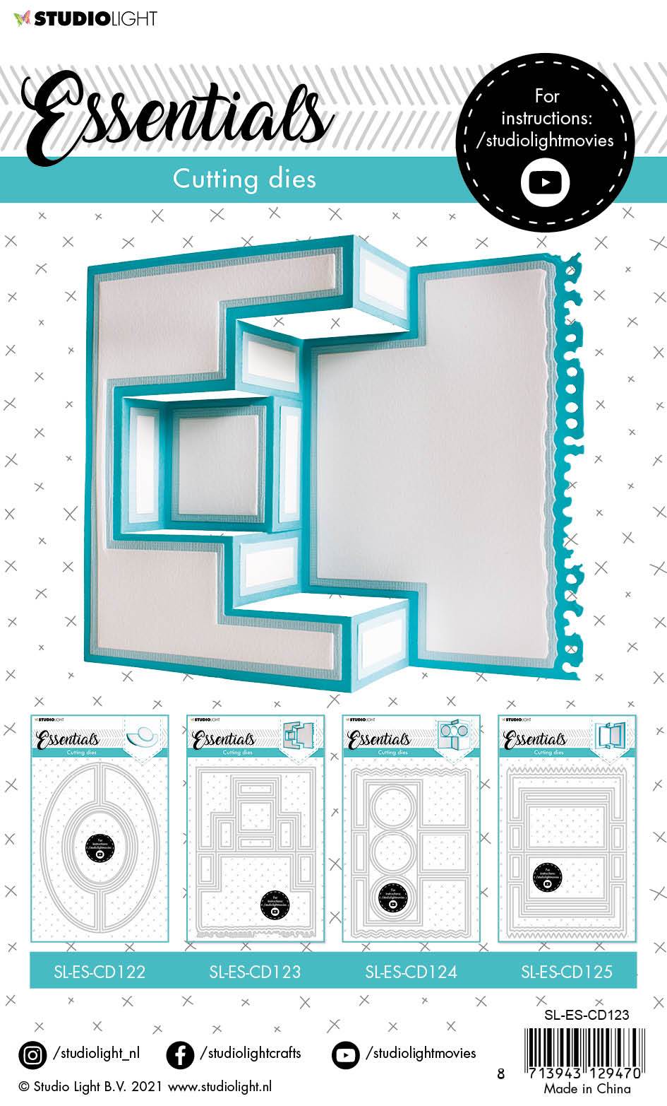 SL Cutting Die Blok Build Up Cardshape Essentials 142x202x1mm 1 pc nr.123