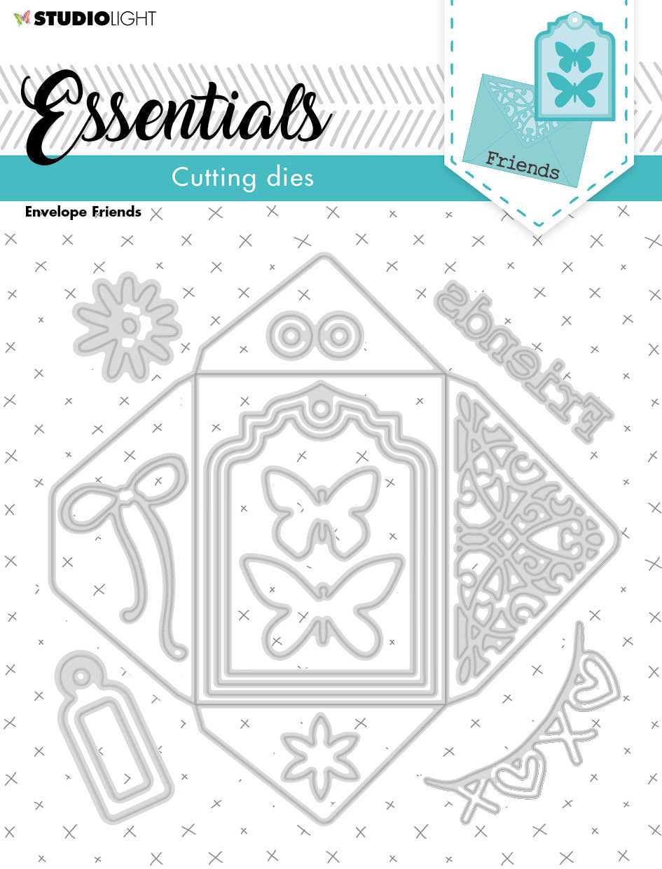 SL Cutting Die Envelope Friends Essentials 140x140x1mm 15 PC nr.238