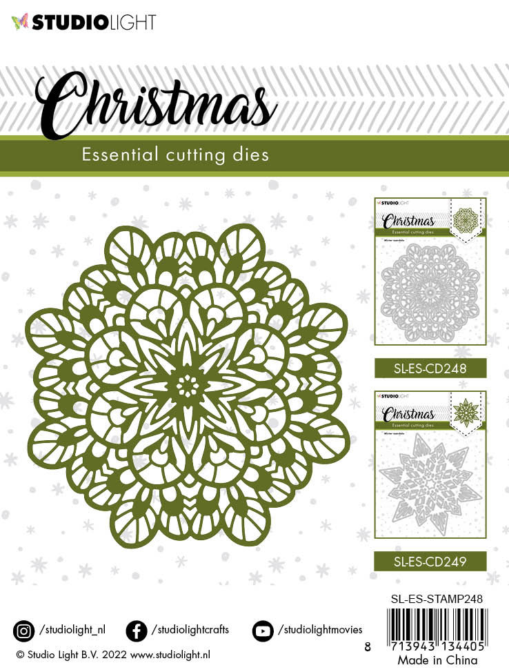 SL Cutting Dies Christmas Winter Mandala Essentials 110x110x1mm 1 PC nr.248