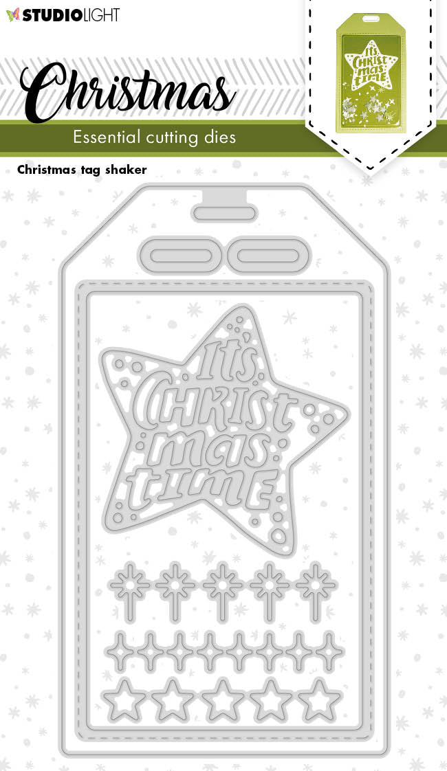 SL Cutting Dies Christmas Tag Shaker Essentials 82x142x1mm 7 PC nr.251