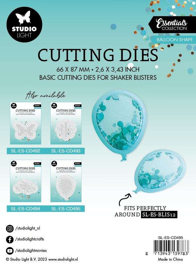 SL Cutting Die Balloon Shape Essentials 66x87x1mm 3 PC nr.495