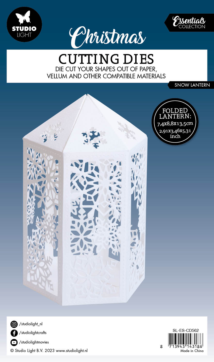 SL Cutting Die Snow Lantern Essentials 140x173x1mm 1 PC nr.562