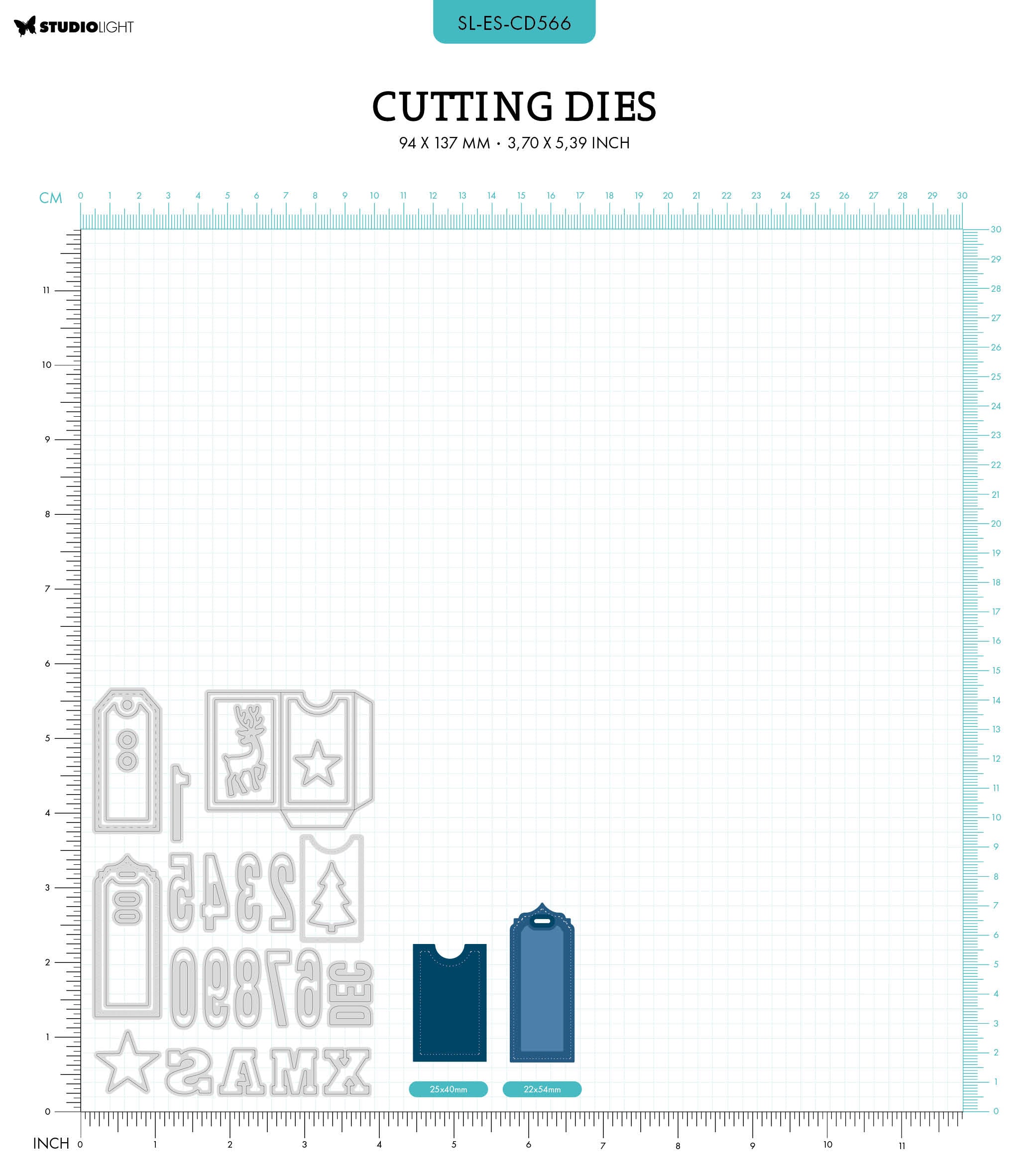 SL Cutting Die Mini Pocket Essentials 94x137x1mm 29 PC nr.566