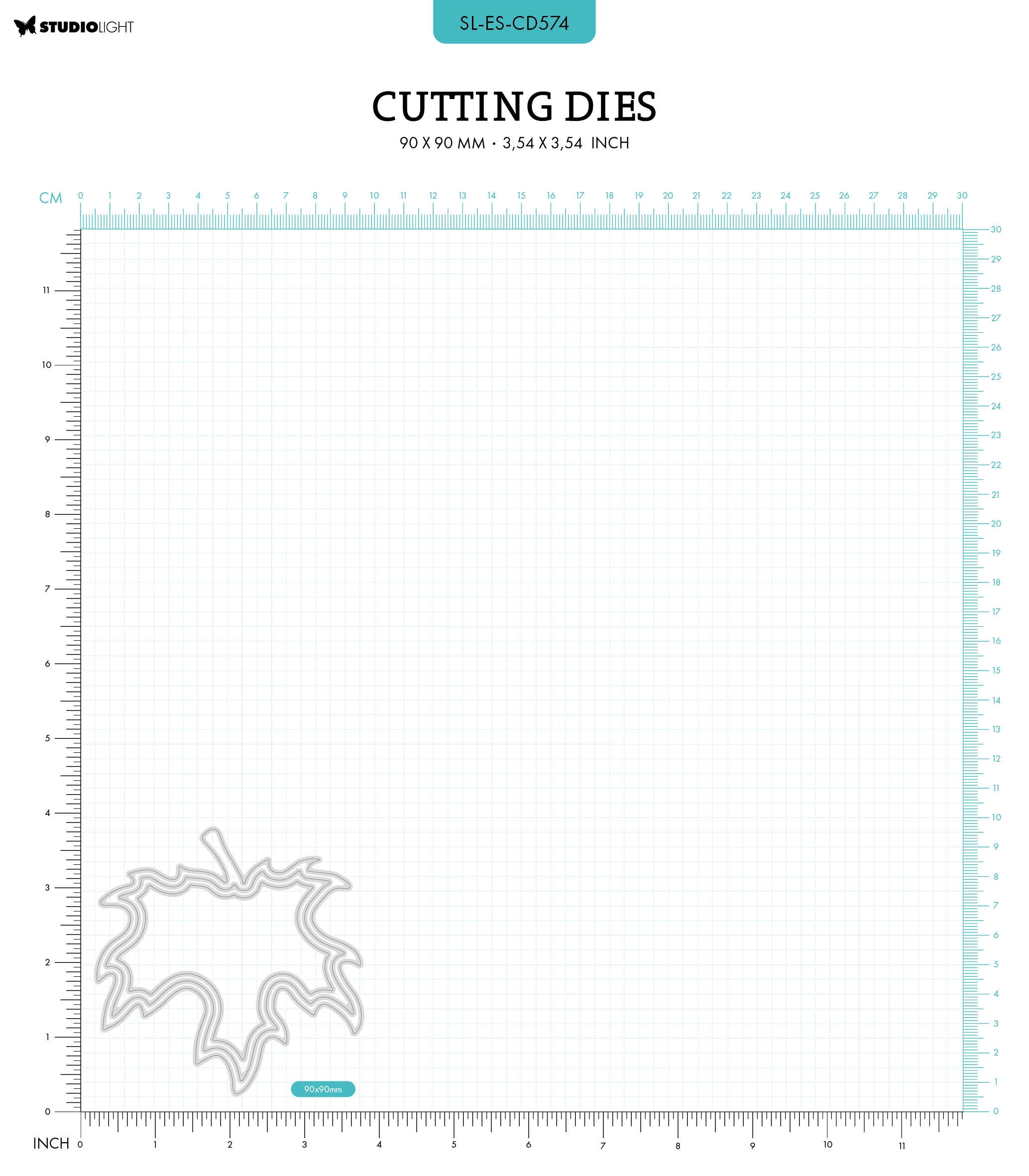 SL Cutting Die Maple Leaf Essentials 90x90x1mm 3 PC nr.574