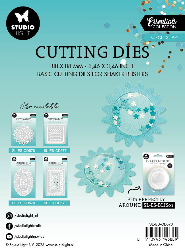 SL Cutting Die Circle Shape Essentials 88x88x1mm 5 PC nr.576