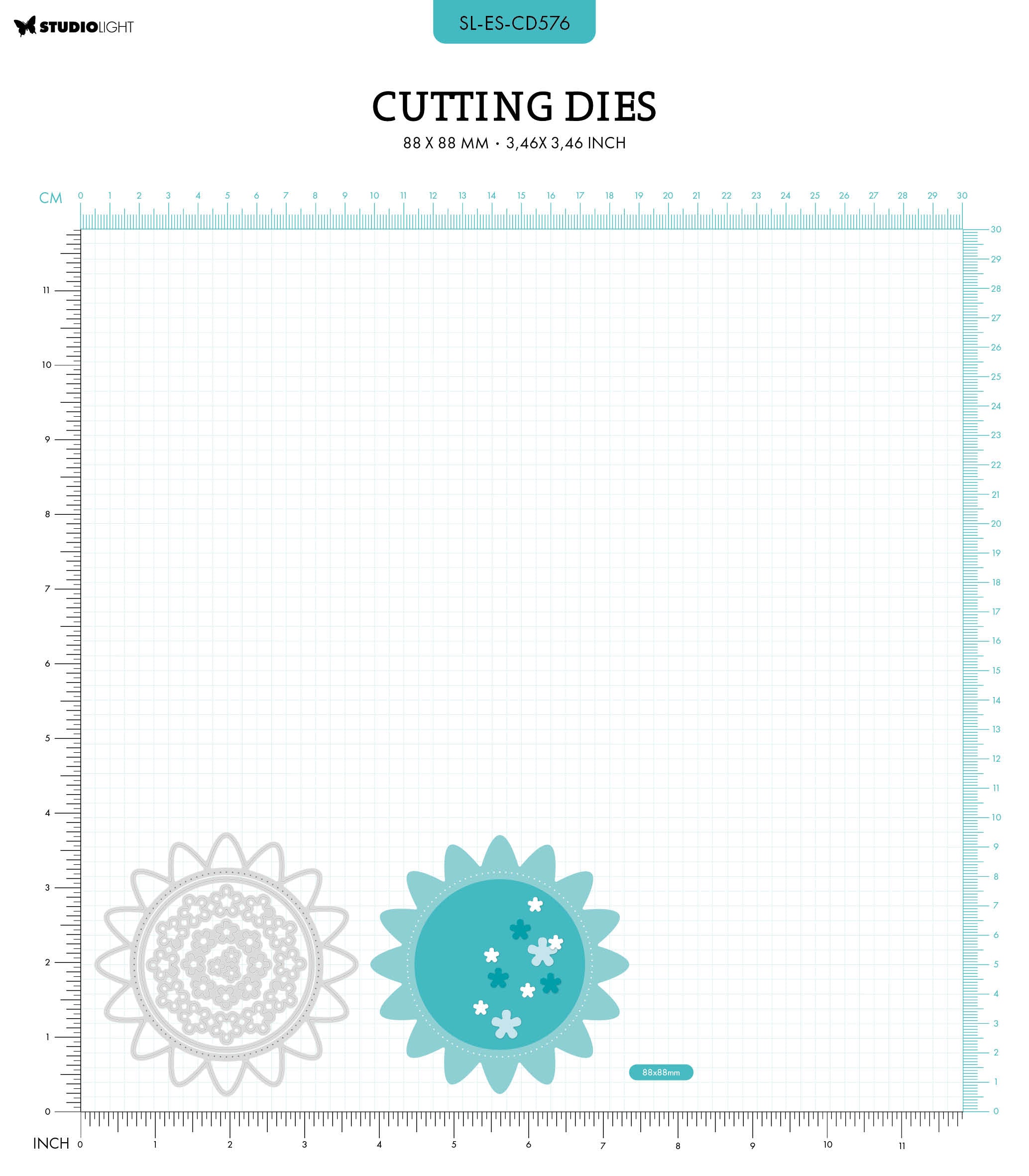 SL Cutting Die Circle Shape Essentials 88x88x1mm 5 PC nr.576