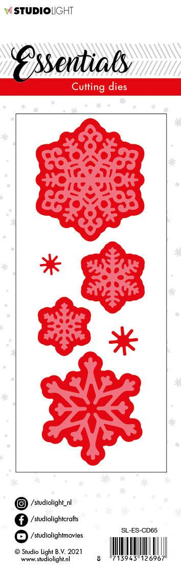 SL Cutting Die Christmas Small Snowflakes 1 Essentials 50x150mm nr.65