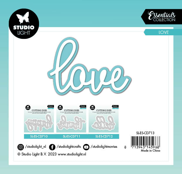 SL Cutting Die Love Essentials 105x100x1mm 2  PC  nr.713