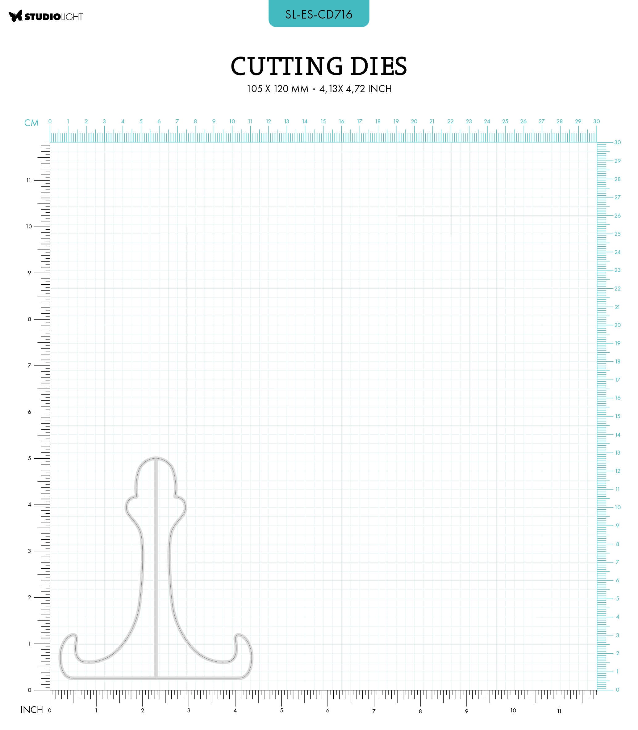 SL Cutting Dies Card Stand Essentials 105x120x1mm 1 PC nr.716