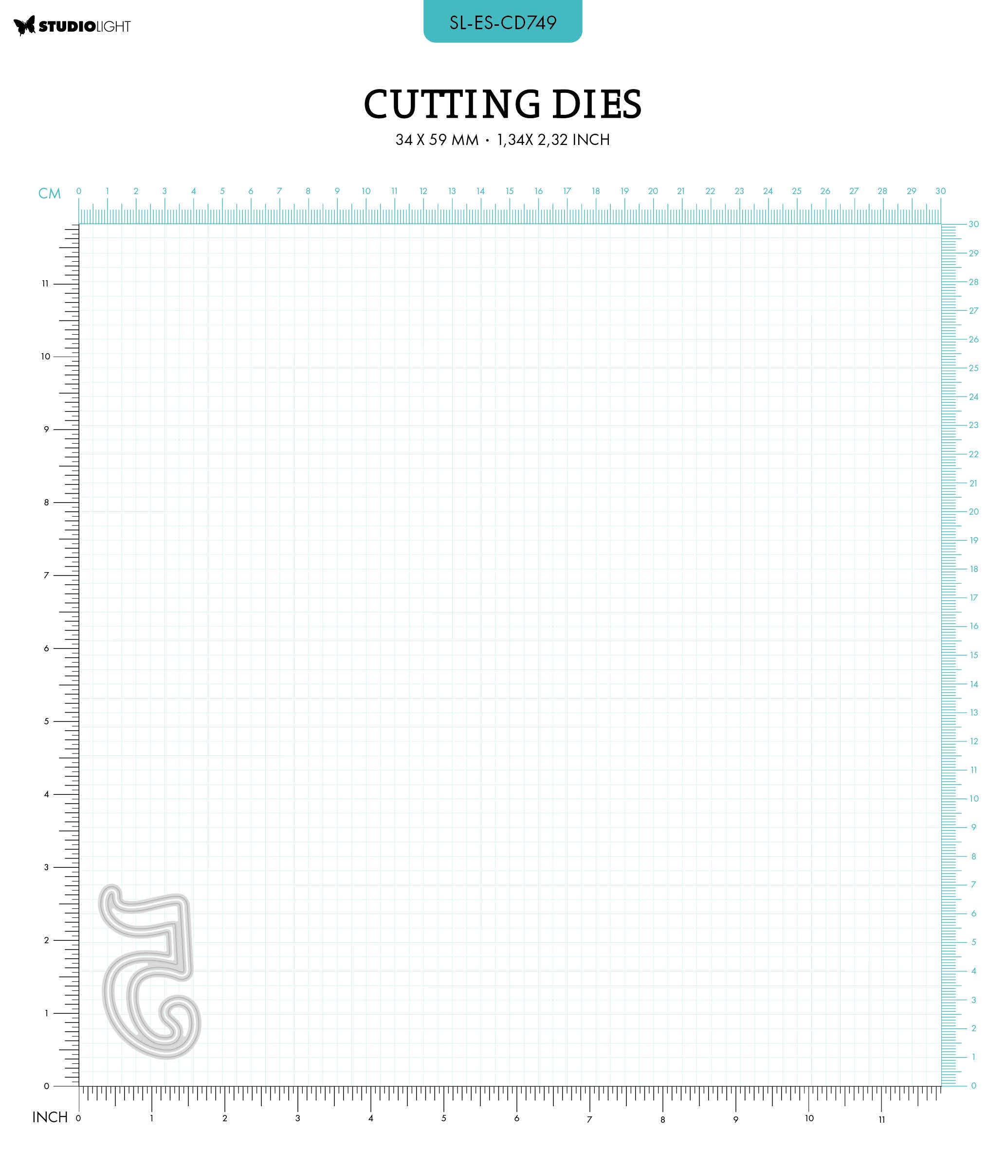 SL Cutting Dies NR. 5 Essentials 34x59x1mm 2 PC nr.749