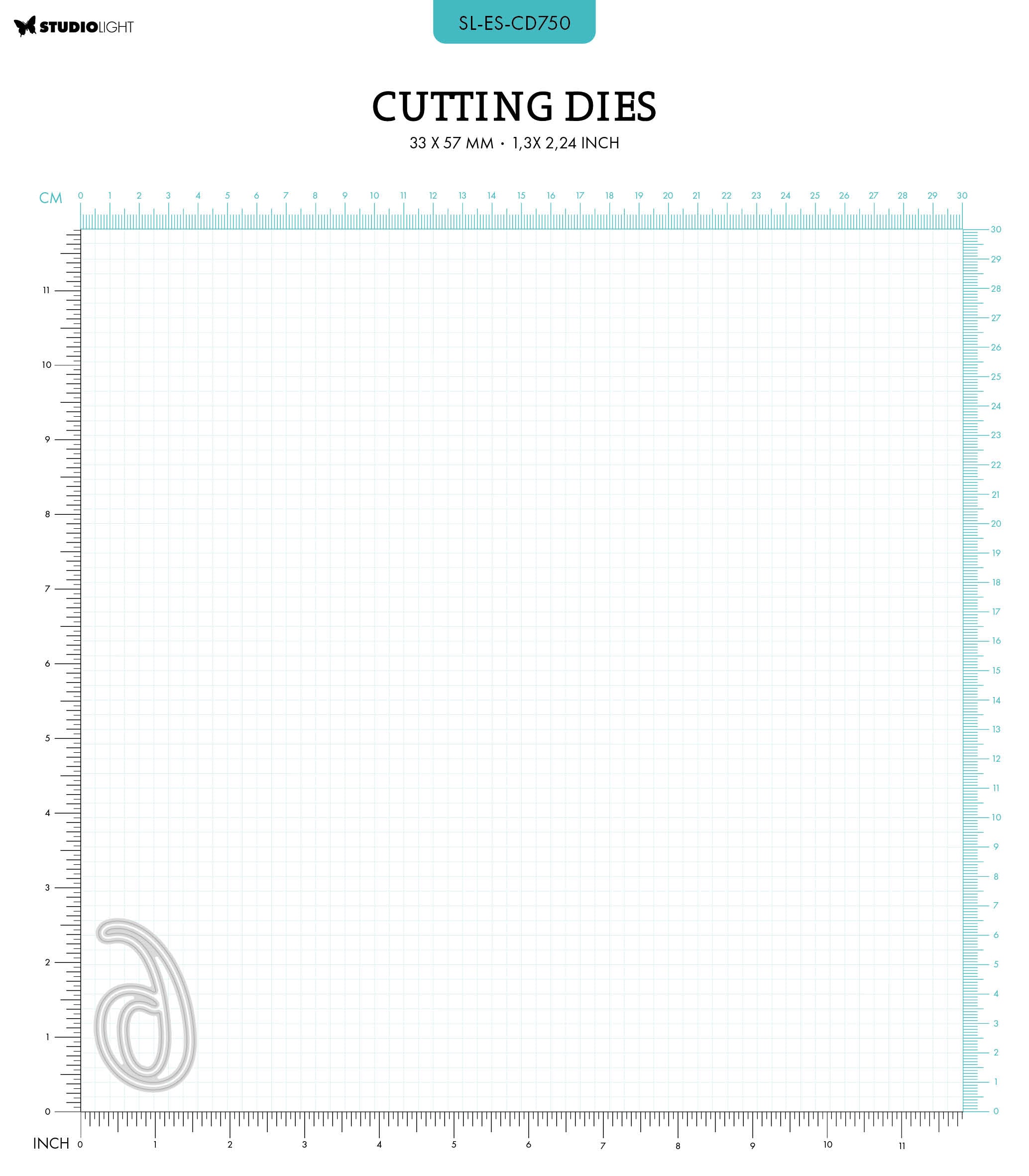 SL Cutting Dies NR. 6 Essentials 33x57x1mm 2 PC nr.750