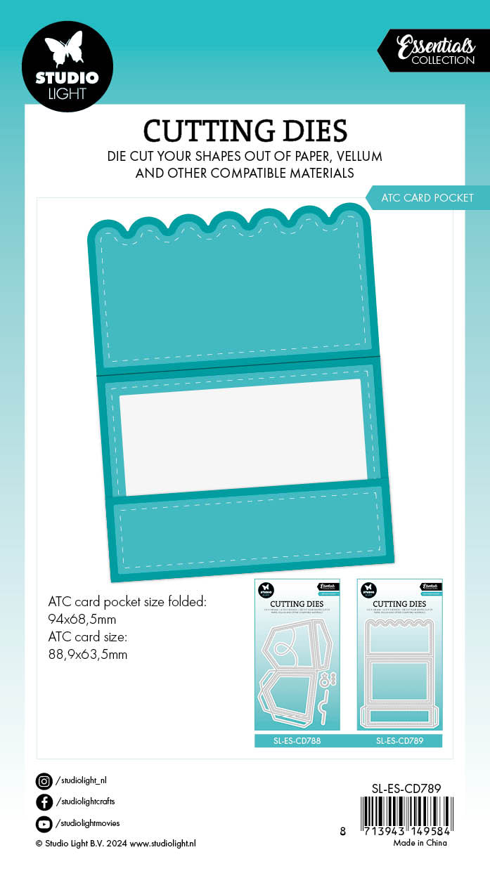 SL Cutting Dies ATC Card Pocket Essentials 5 PC