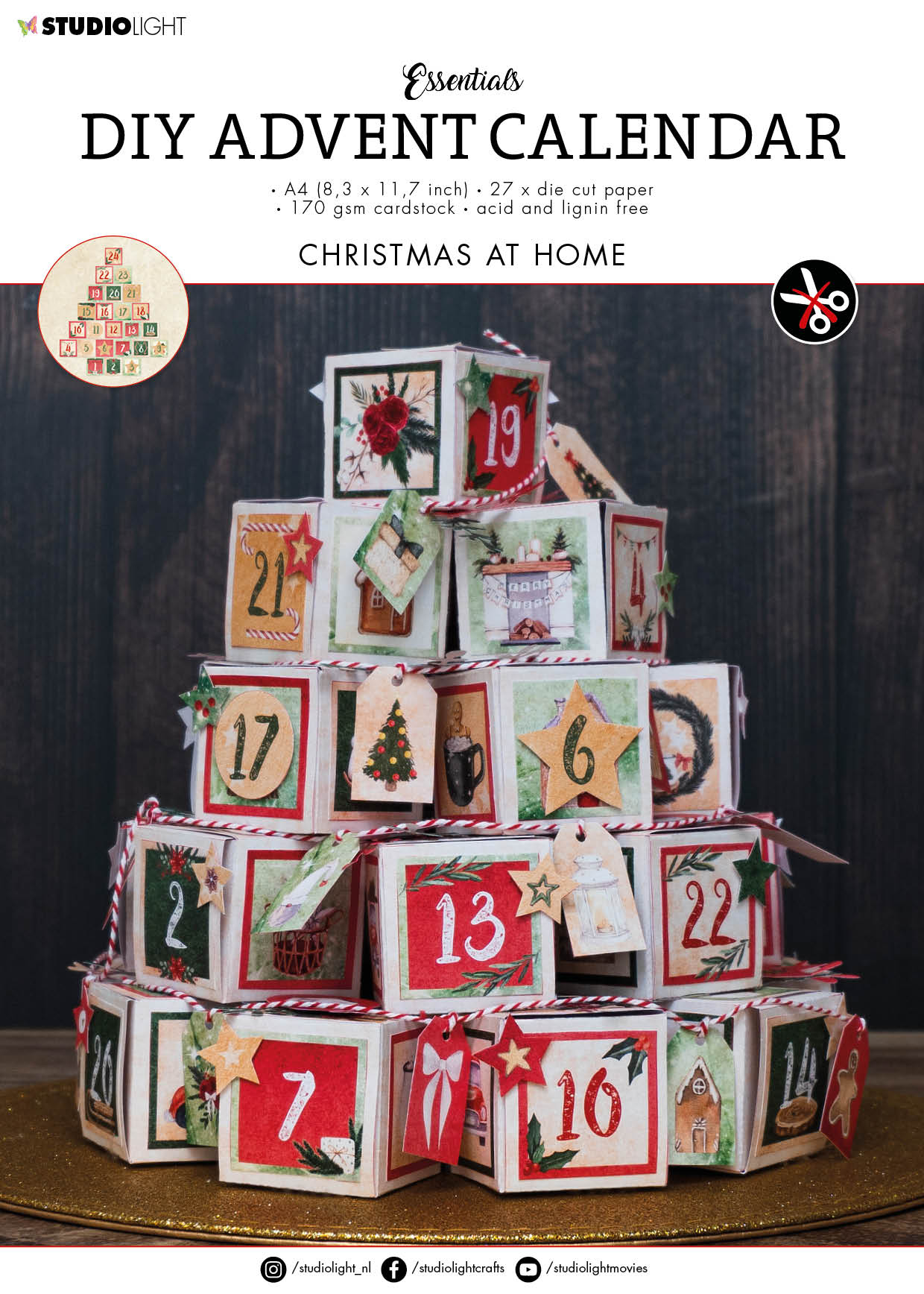 SL Die Cut Block Advent Calendar Christmas At Home Essentials 294x210x7mm 27 SH nr.28