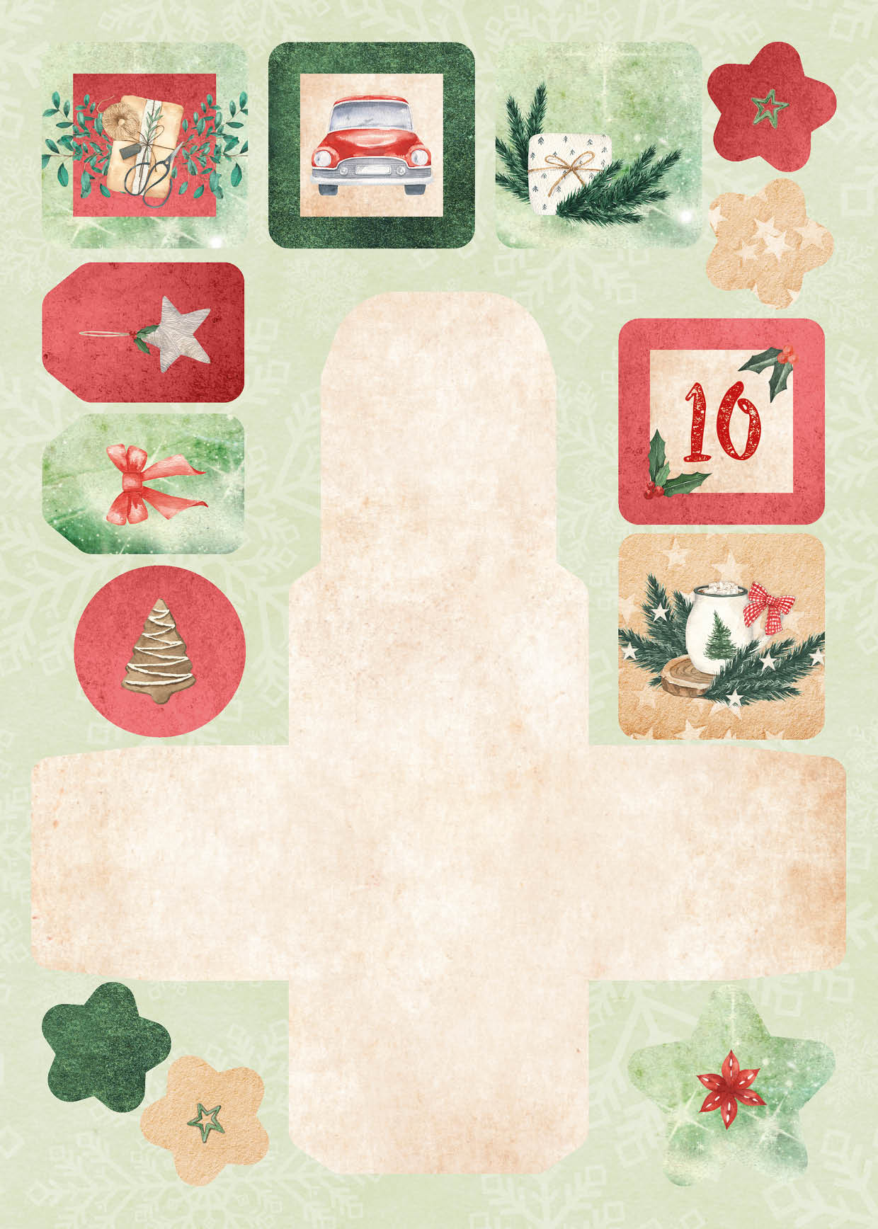 SL Die Cut Block Advent Calendar Christmas At Home Essentials 294x210x7mm 27 SH nr.28