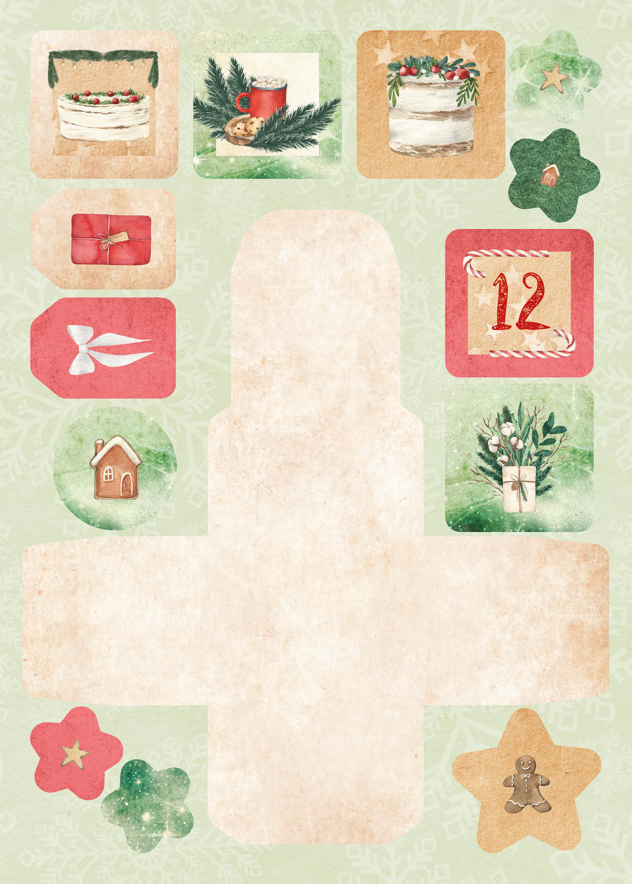 SL Die Cut Block Advent Calendar Christmas At Home Essentials 294x210x7mm 27 SH nr.28