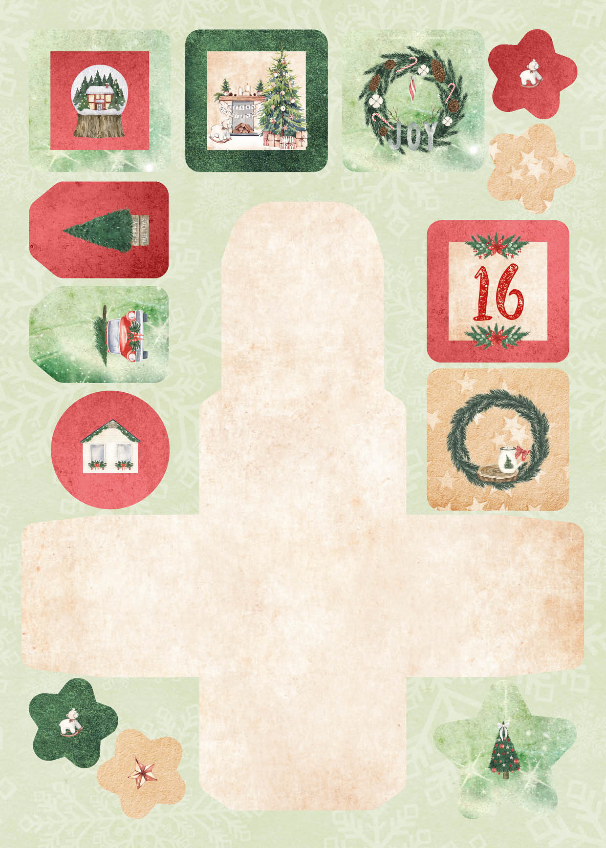 SL Die Cut Block Advent Calendar Christmas At Home Essentials 294x210x7mm 27 SH nr.28