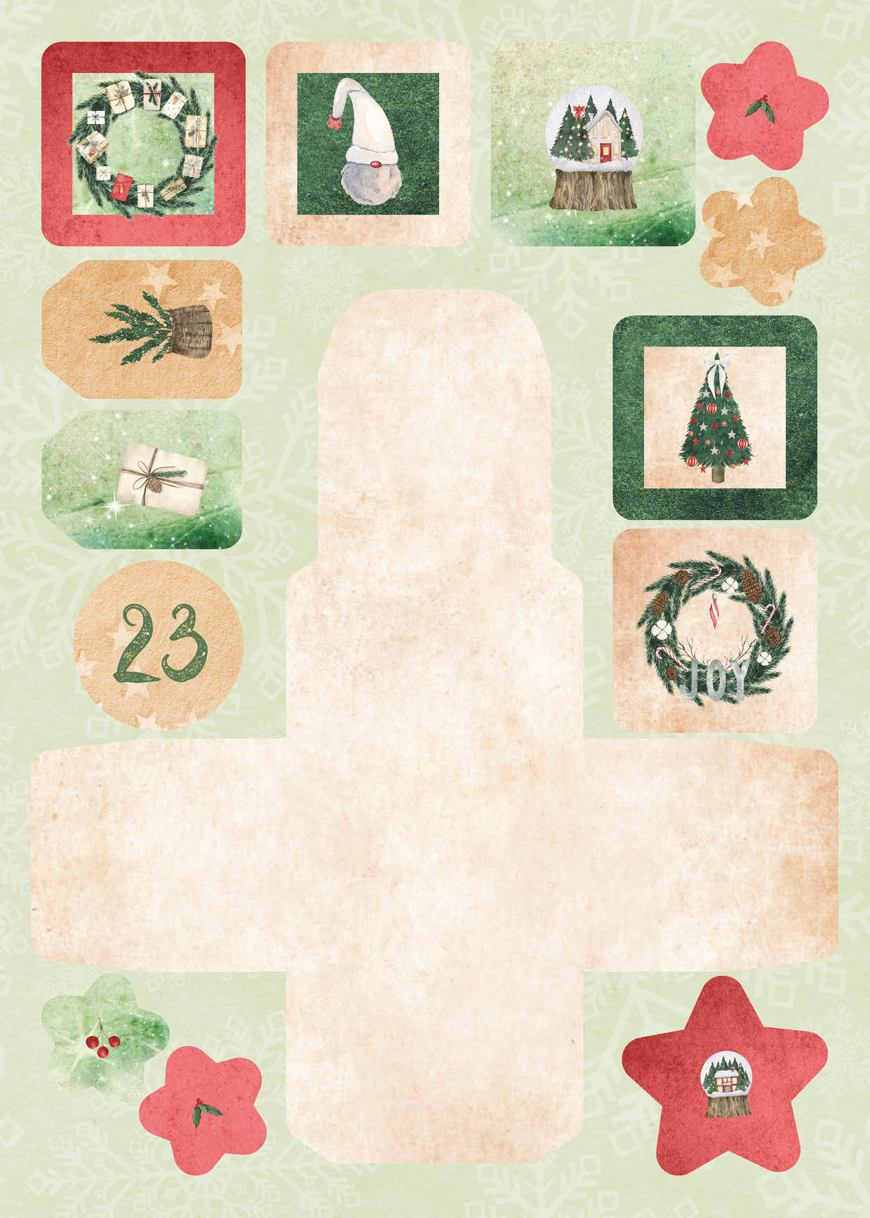 SL Die Cut Block Advent Calendar Christmas At Home Essentials 294x210x7mm 27 SH nr.28