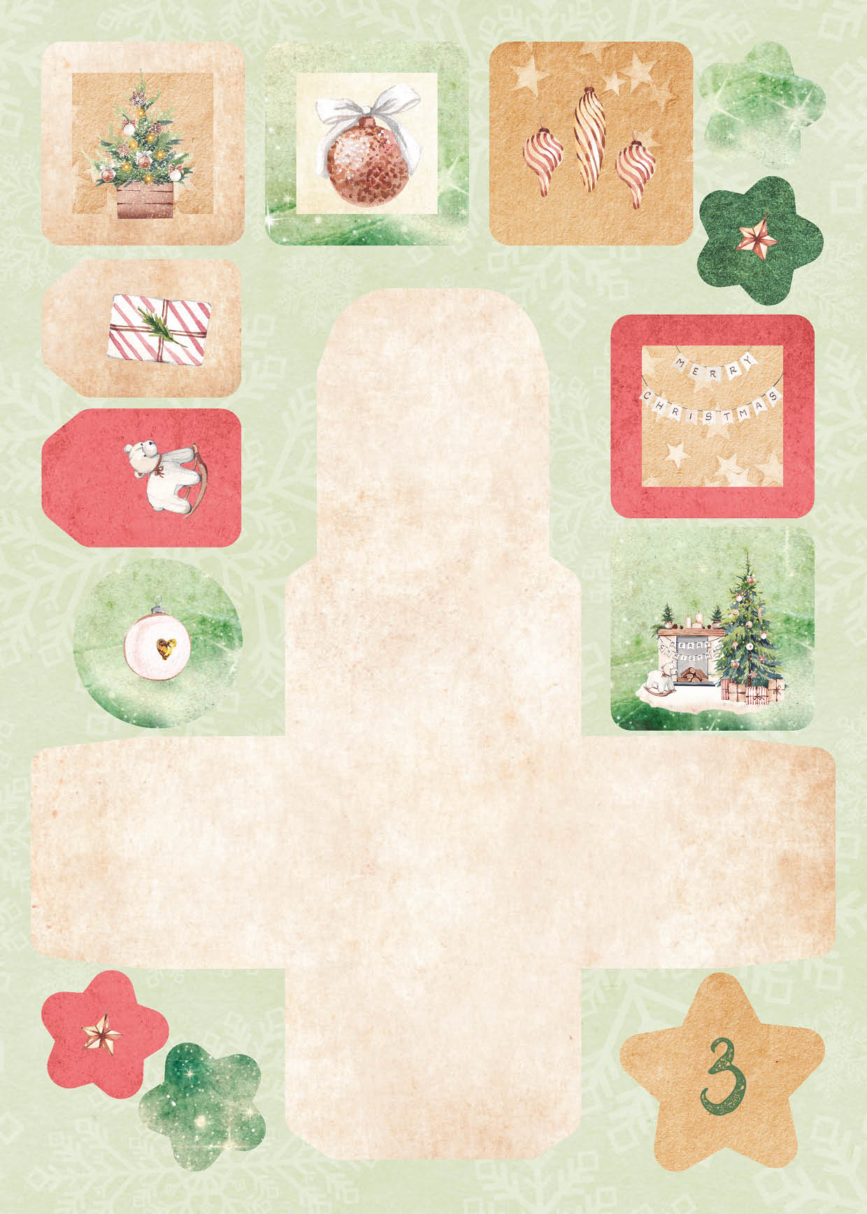 SL Die Cut Block Advent Calendar Christmas At Home Essentials 294x210x7mm 27 SH nr.28