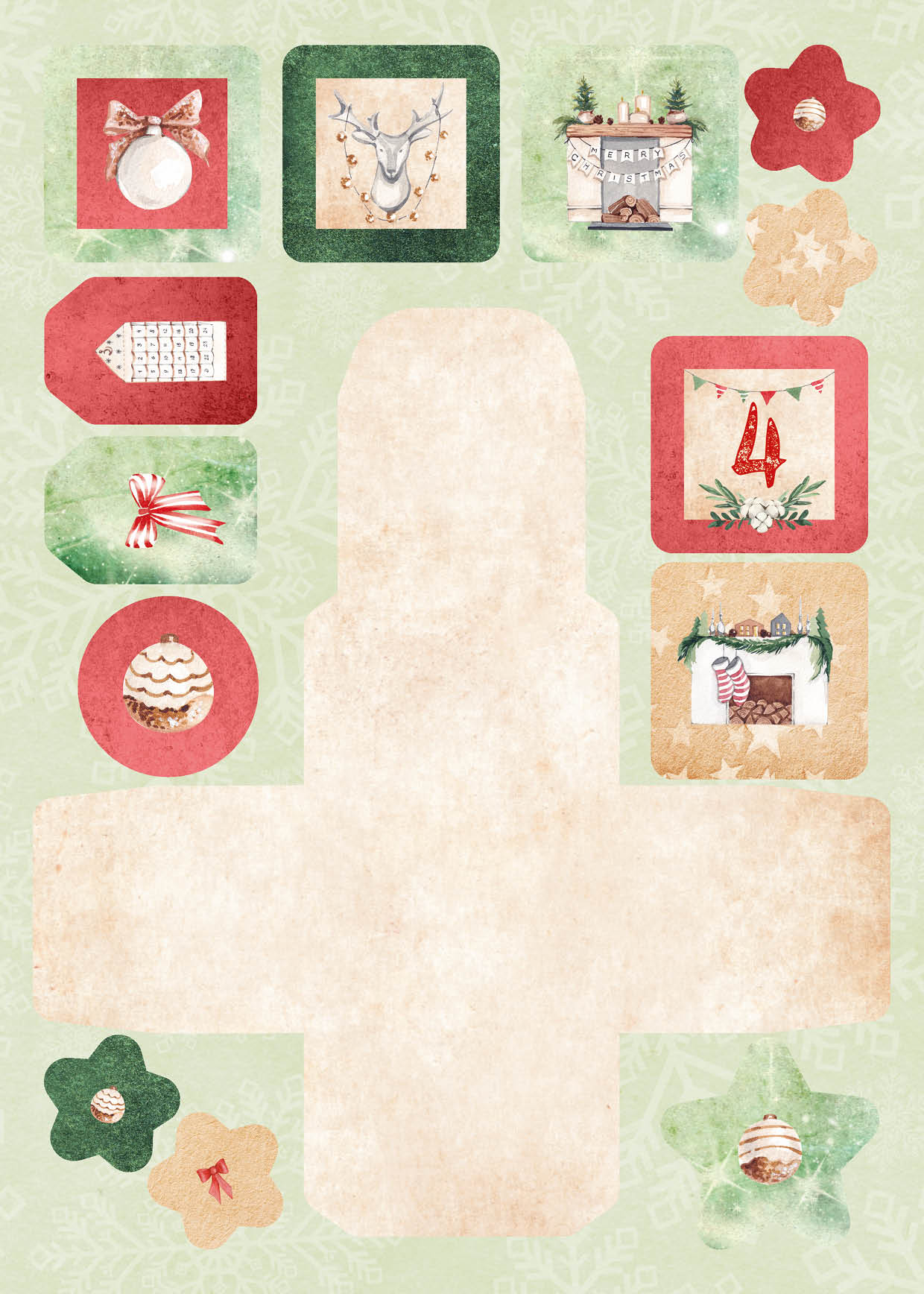 SL Die Cut Block Advent Calendar Christmas At Home Essentials 294x210x7mm 27 SH nr.28